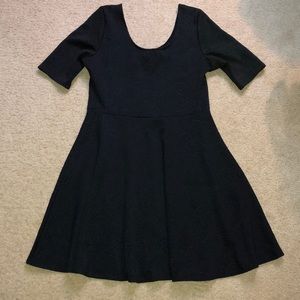 Textured Black Cocktail dress